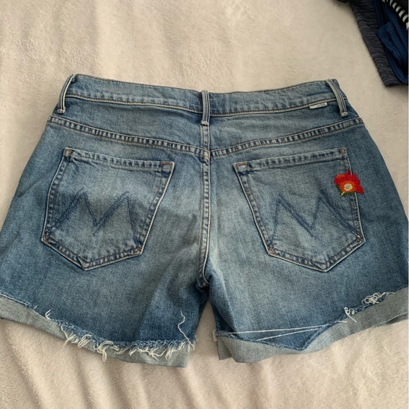 MOTHER FLORAL denim Short - Picture 2 of 4